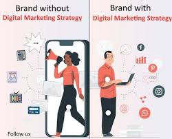 brand with & without digital marketing